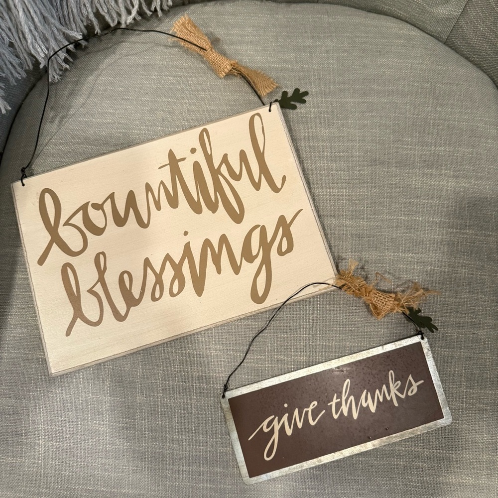 ❤️Farmhouse Thanksgiving Wall Sign Set